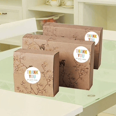 500pcs 2.54cm Round Thank You Stickers for Small Business, Sealing Packaging