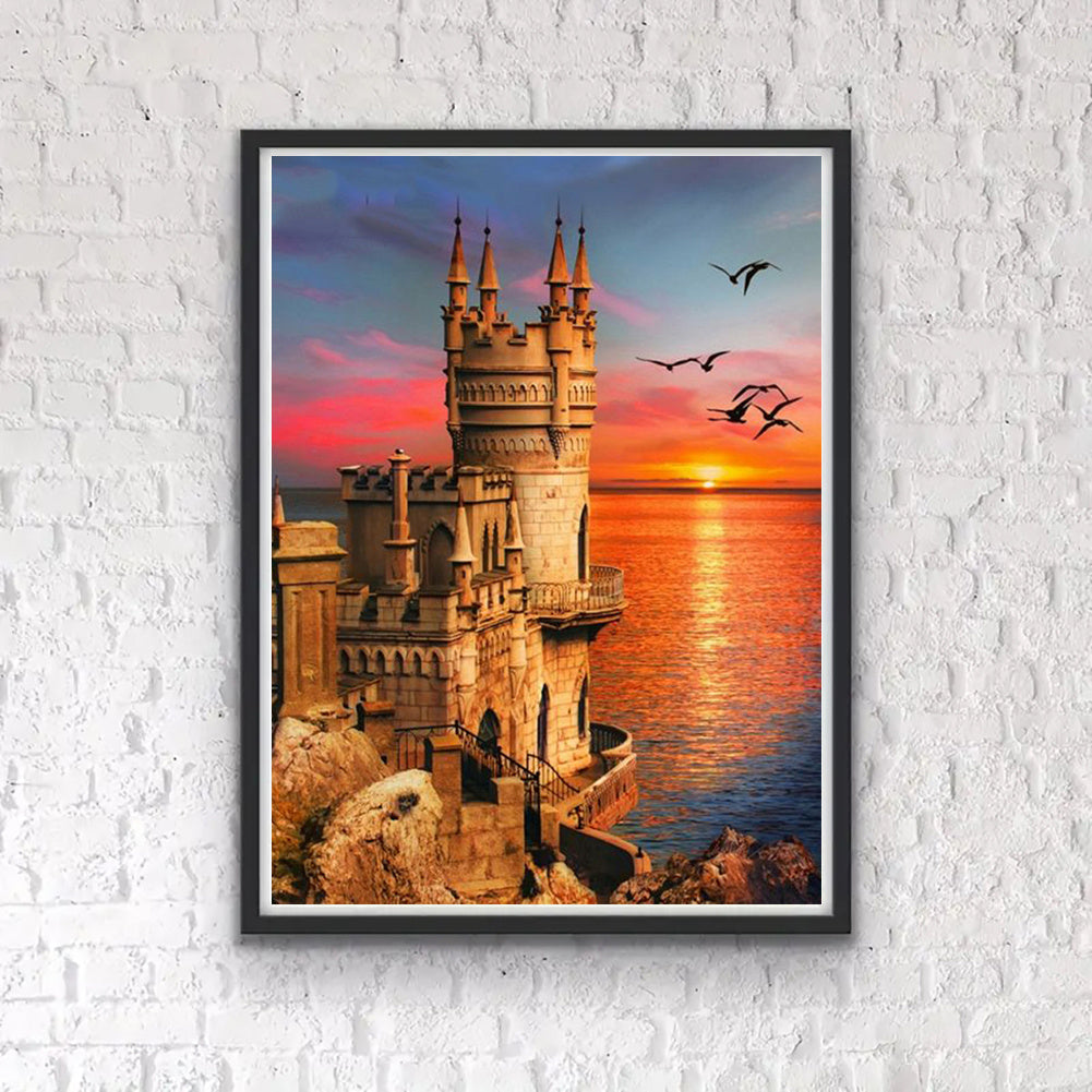 5D Lighthouse Seaside Diamond Painting