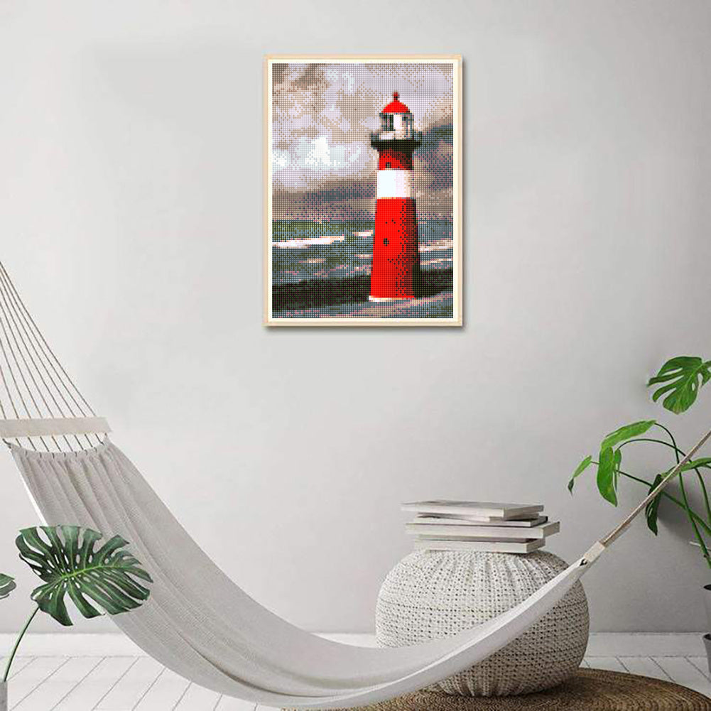 5D Lighthouse Seaside Diamond Painting