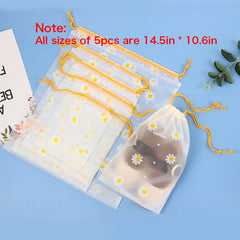 5pcs Travel Shoe & Sock Storage Bag Drawstring Pouch for Home, Outdoor, Camping