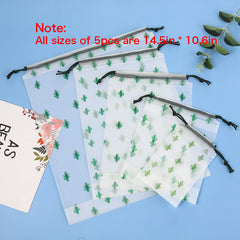 5pcs Travel Shoe & Sock Storage Bag Drawstring Pouch for Home, Outdoor, Camping