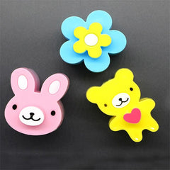 3pcs Rabbit Flower Panda Sandwich Mould for Baking