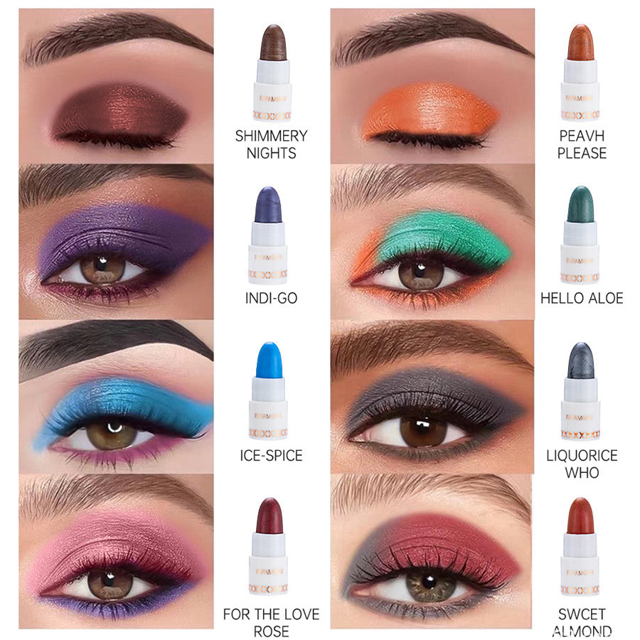 8pcs Pearly Eyeshadow Pen High Pigmented Long Lasting Waterproof Smudge Proof