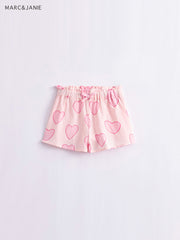 Girls Summer Breathable Shorts With Adjustable Draw String