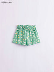 Girls Summer Breathable Shorts With Adjustable Draw String