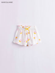 Girls Summer Breathable Shorts With Adjustable Draw String
