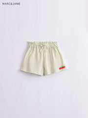 Girls Summer Breathable Shorts With Adjustable Draw String