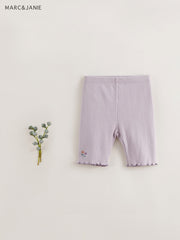 Girls Breathable Leggings Kids Summer Stretch Knitted Leggings