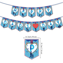 Father's Decorations Banner and Balloons for Party