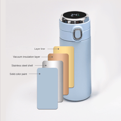 Portable Vacuum Flask LED Temperature Display Stainless Steel Thermal Bottle