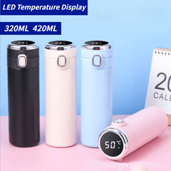 Portable Vacuum Flask LED Temperature Display Stainless Steel Thermal Bottle