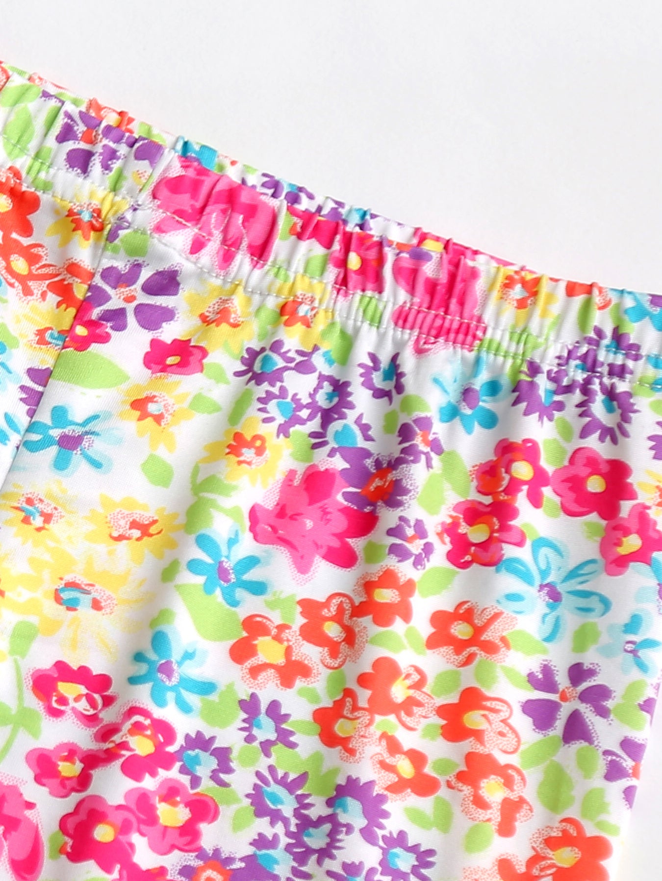 Toddlers Flowers Leggings Thin Casual Elastic Waist Pants Kids Summer Clothes