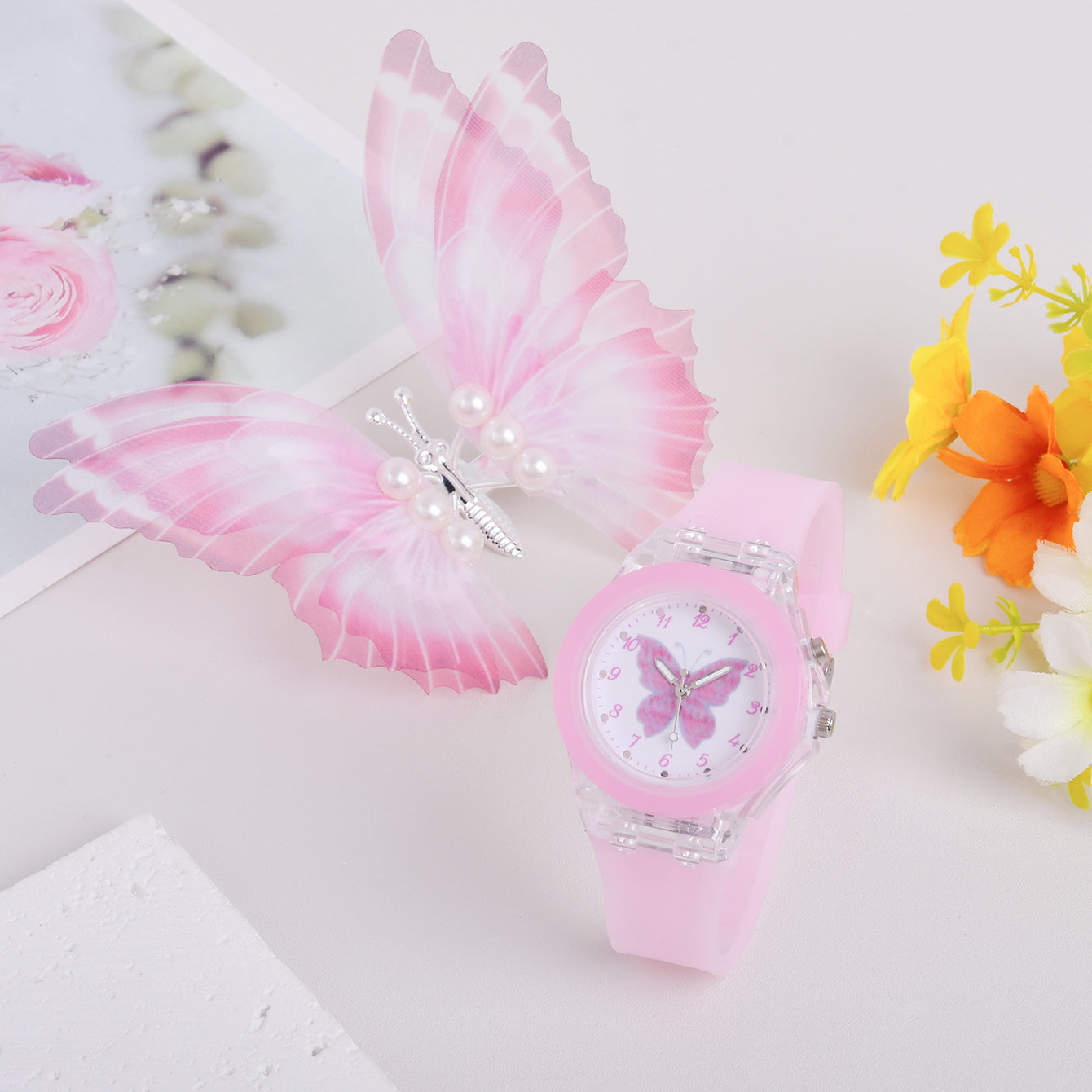 LED Butterfly Watch For Girls