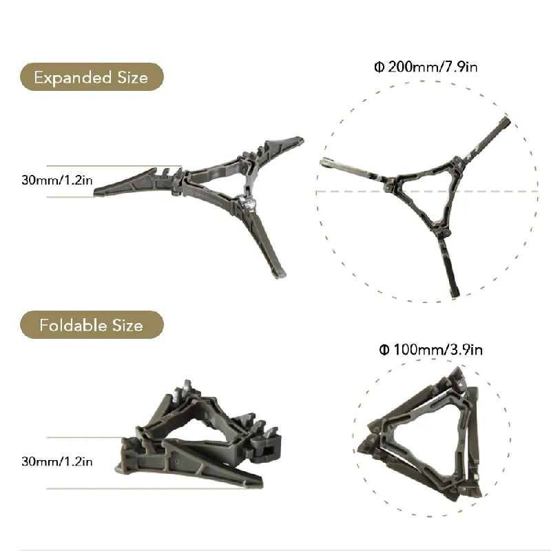 Gas Tank Holder Foldable Canister Stand Camping Tripod