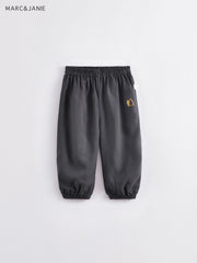 Girls Cartoon Elastic Cropped Pants Kids Summer Breathable Baggy Pants