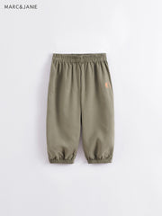 Girls Cartoon Elastic Cropped Pants Kids Summer Breathable Baggy Pants