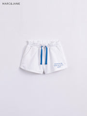 Girls Breathable Shorts With Draw String - Kids Summer Sports Shorts