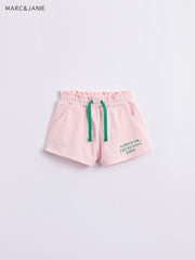 Girls Breathable Shorts With Draw String - Kids Summer Sports Shorts