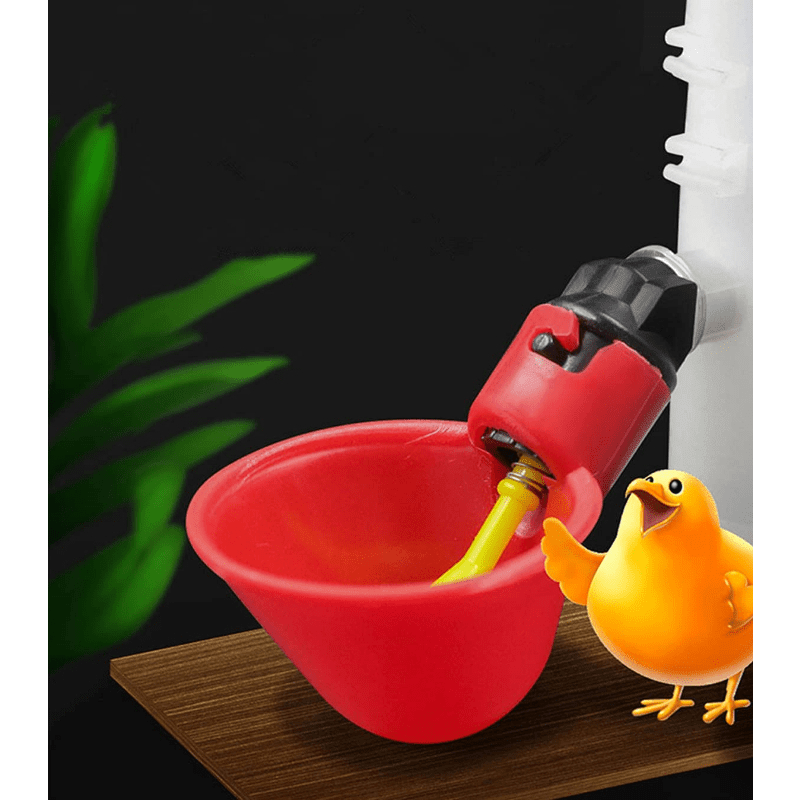 20pcs Automatic Poultry Water Cups for Quail Duck Hen Drinking & Feeding