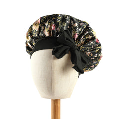 Girls Strap Sleeping Bonnet Hat Comfortable Elastic Nightcap For Long Hair