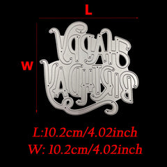 Large Words Happy Birthday Metal Cutting Dies for Scrapbooking