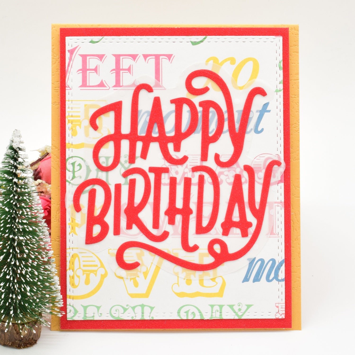 Large Words Happy Birthday Metal Cutting Dies for Scrapbooking