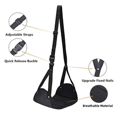 Portable Airplane Footrest Hammock, Travel Lightweight Foot Rest