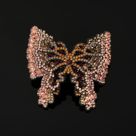 Rhinestone Butterfly French Barrettes Hair Clip Hair Accessories