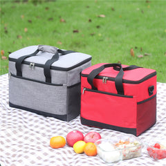 Large Capacity Waterproof Insulated Lunch Bag - Keep Food Fresh and Cold