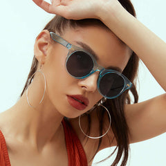 Round Frame Sunglasses Y2K Candy Glasses UV400