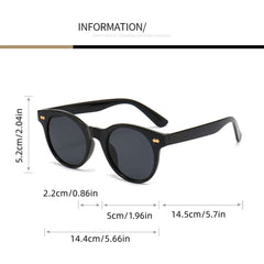 Round Frame Sunglasses Y2K Candy Glasses UV400
