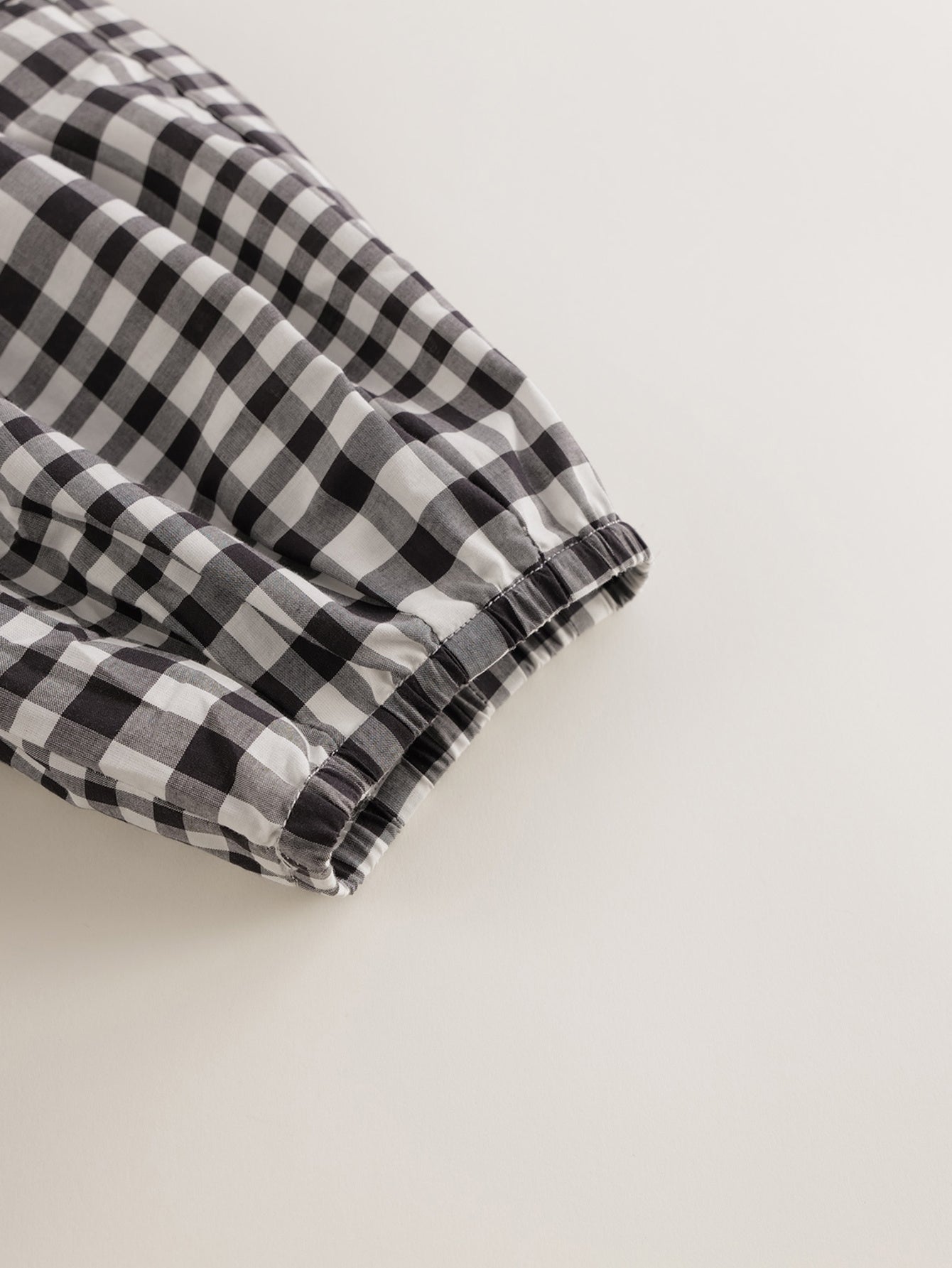 Girls Plaid Crop Pants Kids Cotton Cropped Pants