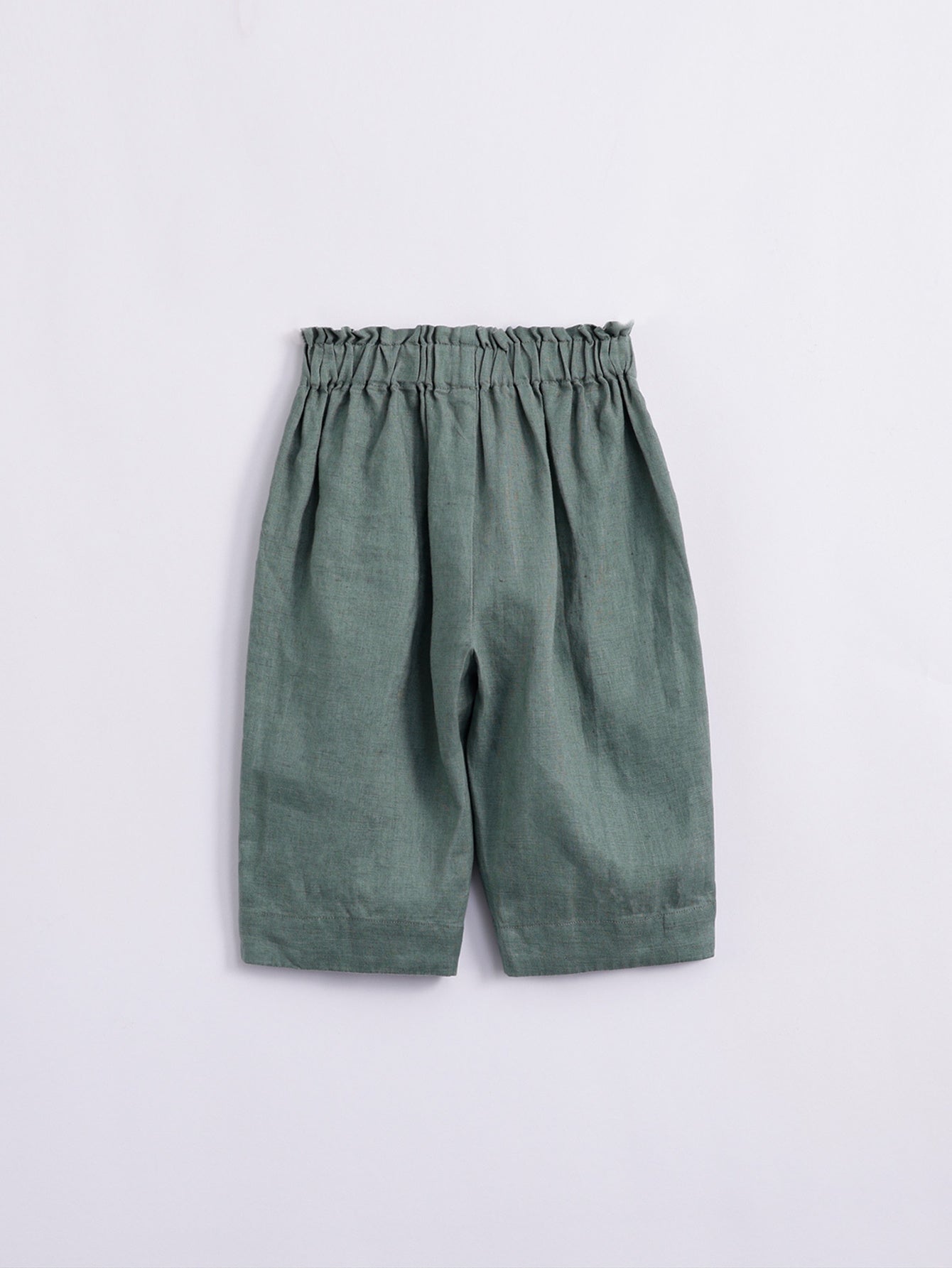 Girls Summer Elastic Linen Pants Assorted Colors Kids Lace Waist