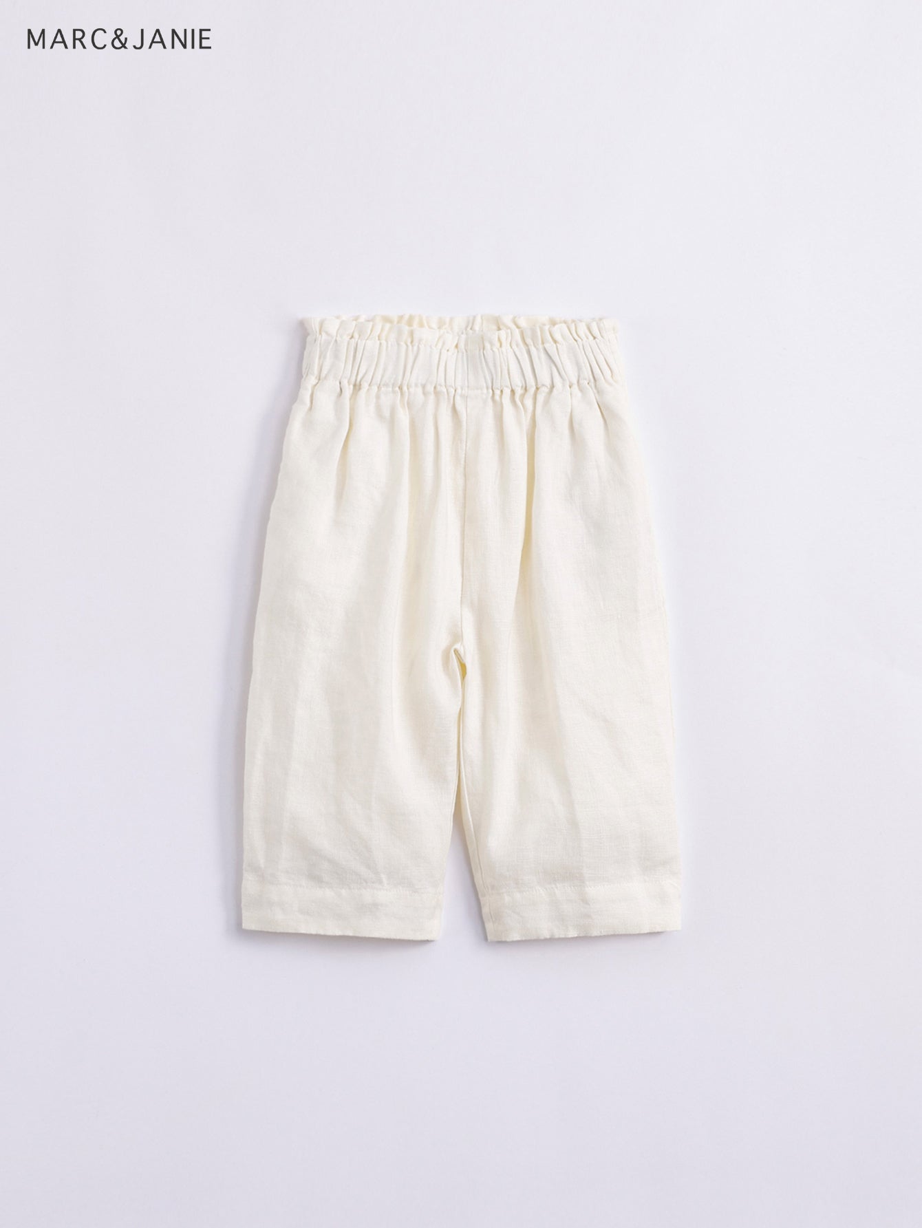 Girls Summer Elastic Linen Pants Assorted Colors Kids Lace Waist
