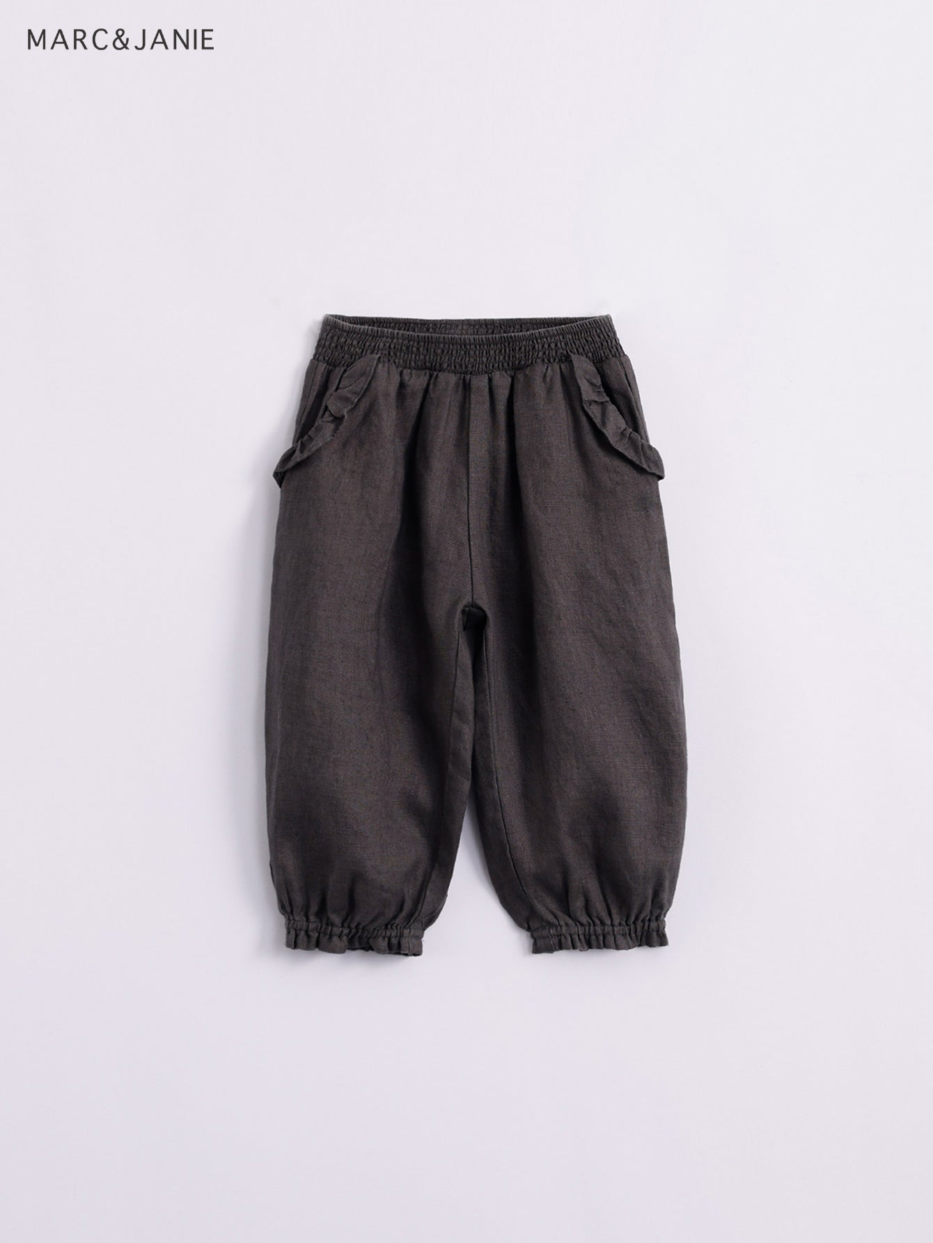 Girls Summer Linen Pants Kids Lace Tunic Casual Pants