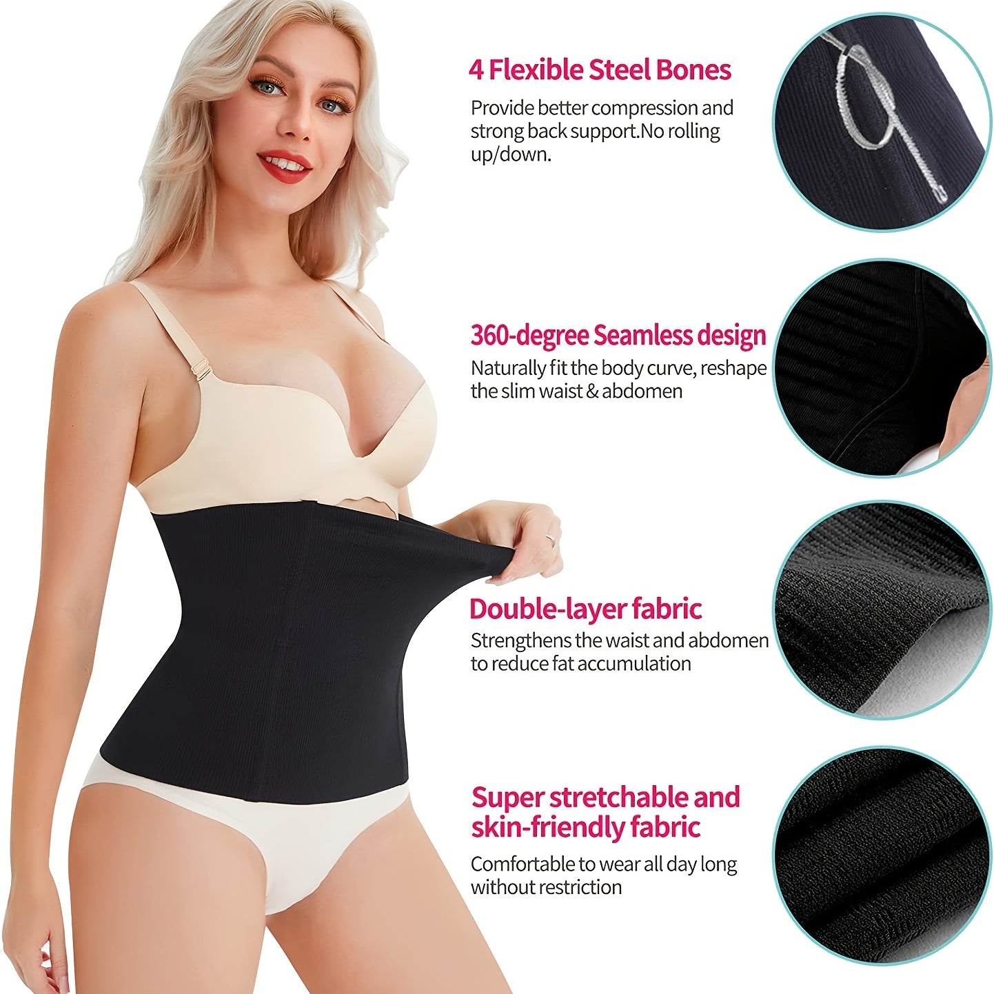 Tummy Control Slim Girdle Belt Cincher Women's Underwear