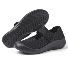 Women's Wedge Sports Shoes Casual Hook & Loop Non Slip Shoes Comfy Low Top Shoes