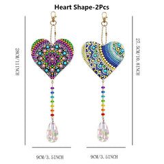 2pcs Animal Wind Chime DIY Diamond Painting Pendant
