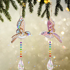 2pcs Animal Wind Chime DIY Diamond Painting Pendant