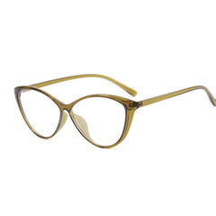 Light Blocking Glasses Cat Eye Clear Lens Anti Eyestrain