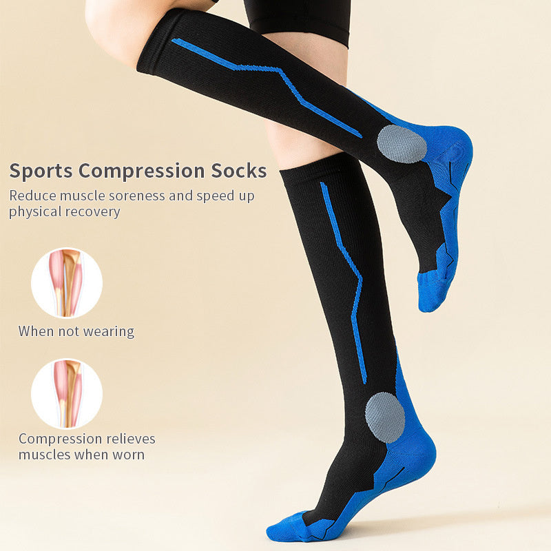 Compression Socks for Running Sports Knee High Support for Men and Women