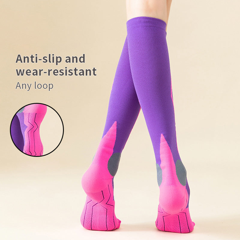 Compression Socks for Running Sports Knee High Support for Men and Women