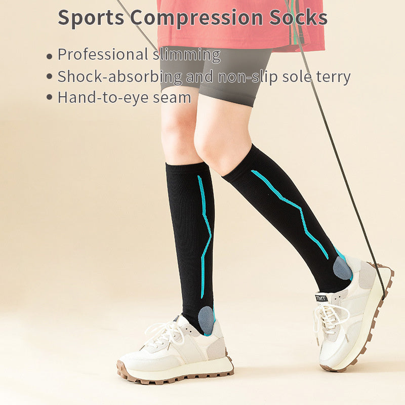 Compression Socks for Running Sports Knee High Support for Men and Women