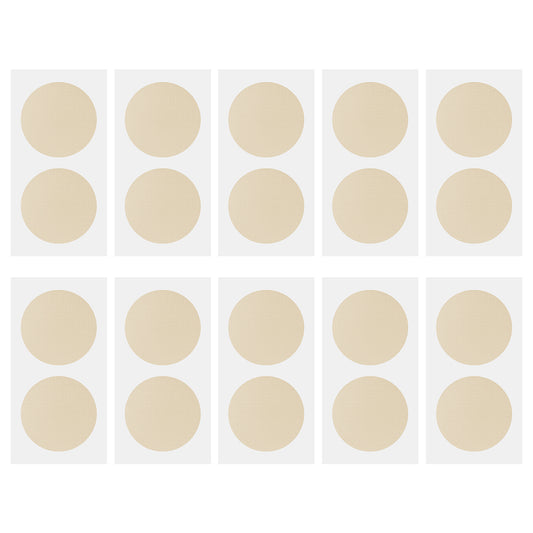 10 Pairs Men's Nipple Guard Chest Patch Anti Bump Nipple Tape Invisible Beige