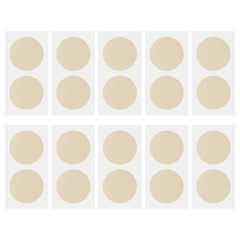 10 Pairs Men's Nipple Guard Chest Patch Anti Bump Nipple Tape Invisible Beige