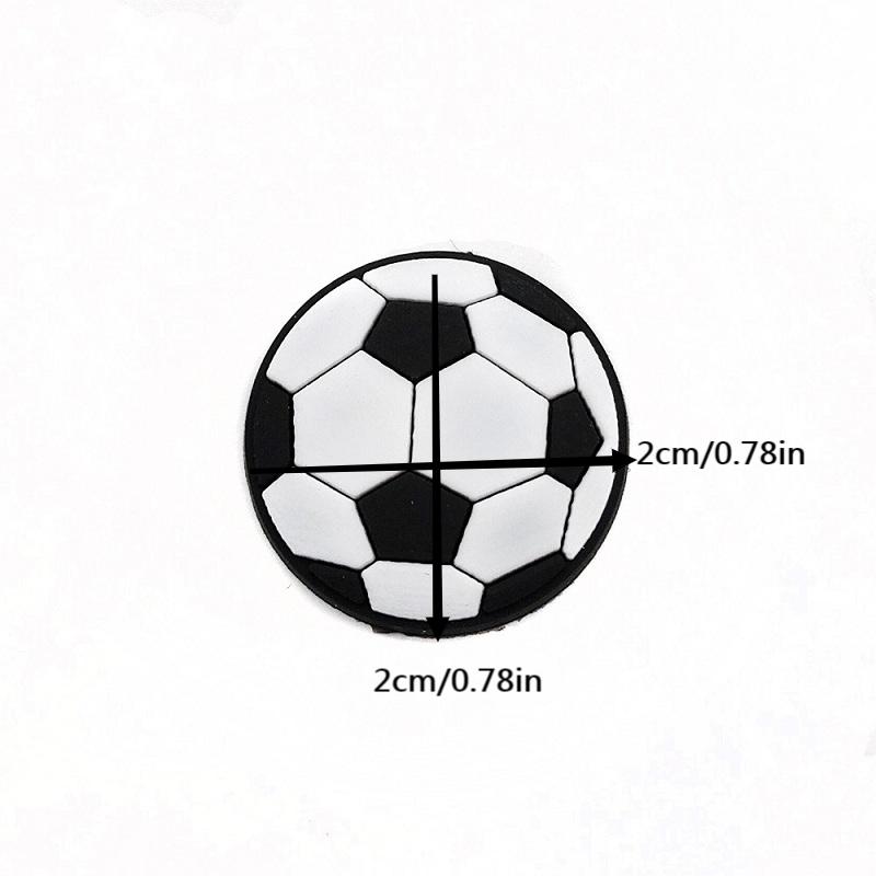 16pcs Football No 10 No 7 Crocs PVC Decoration Buckle Shoes Accessories