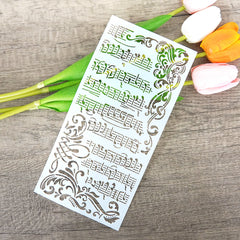 Musical Notes & Staff DIY Stencils for Wall Painting