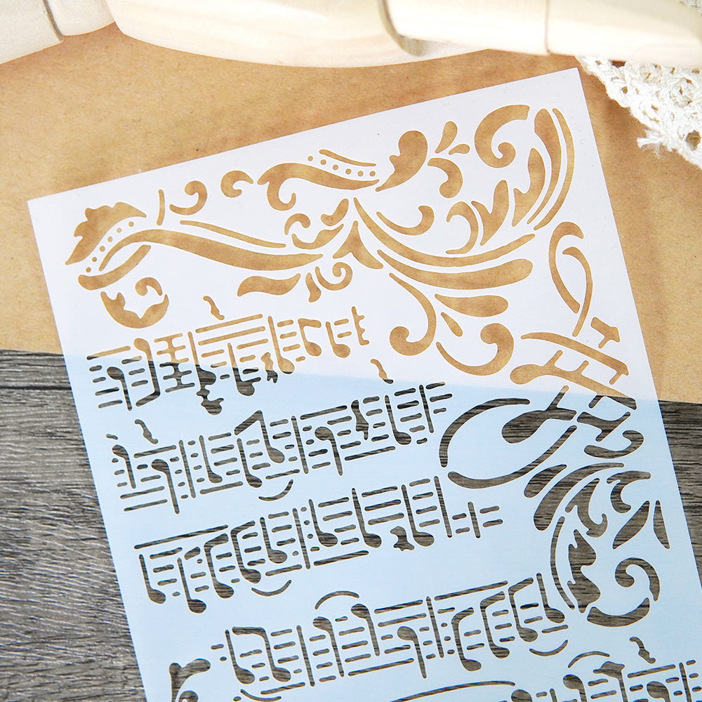 Musical Notes & Staff DIY Stencils for Wall Painting