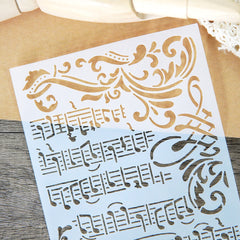 Musical Notes & Staff DIY Stencils for Wall Painting