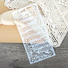 Musical Notes & Staff DIY Stencils for Wall Painting